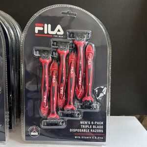 Fila Red Triple Blade Men's Razors - 6 Pack